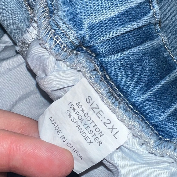 Elastic jeans 2XL, light washed. - Picture 4 of 5
